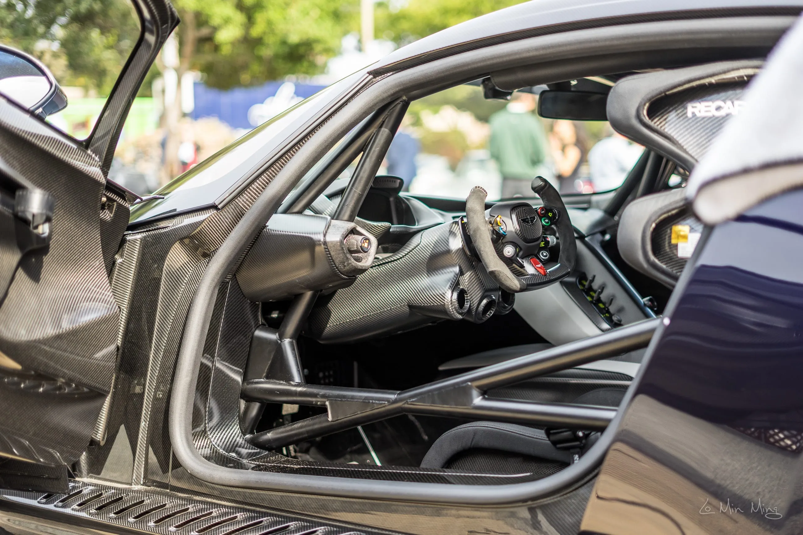 Aston Martin Vulcan center console and toggle switches