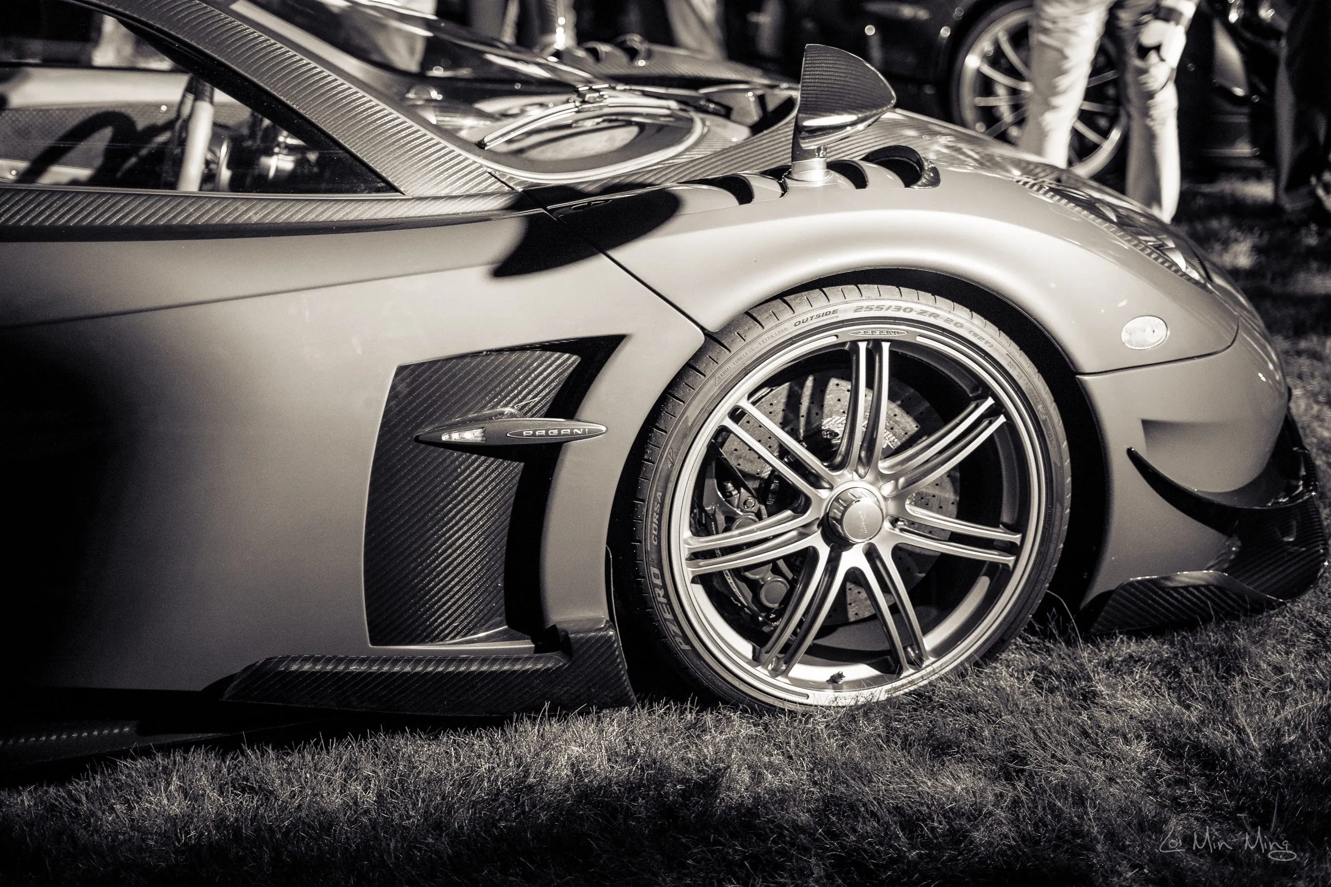 Pagani carbon-fiber surfacing