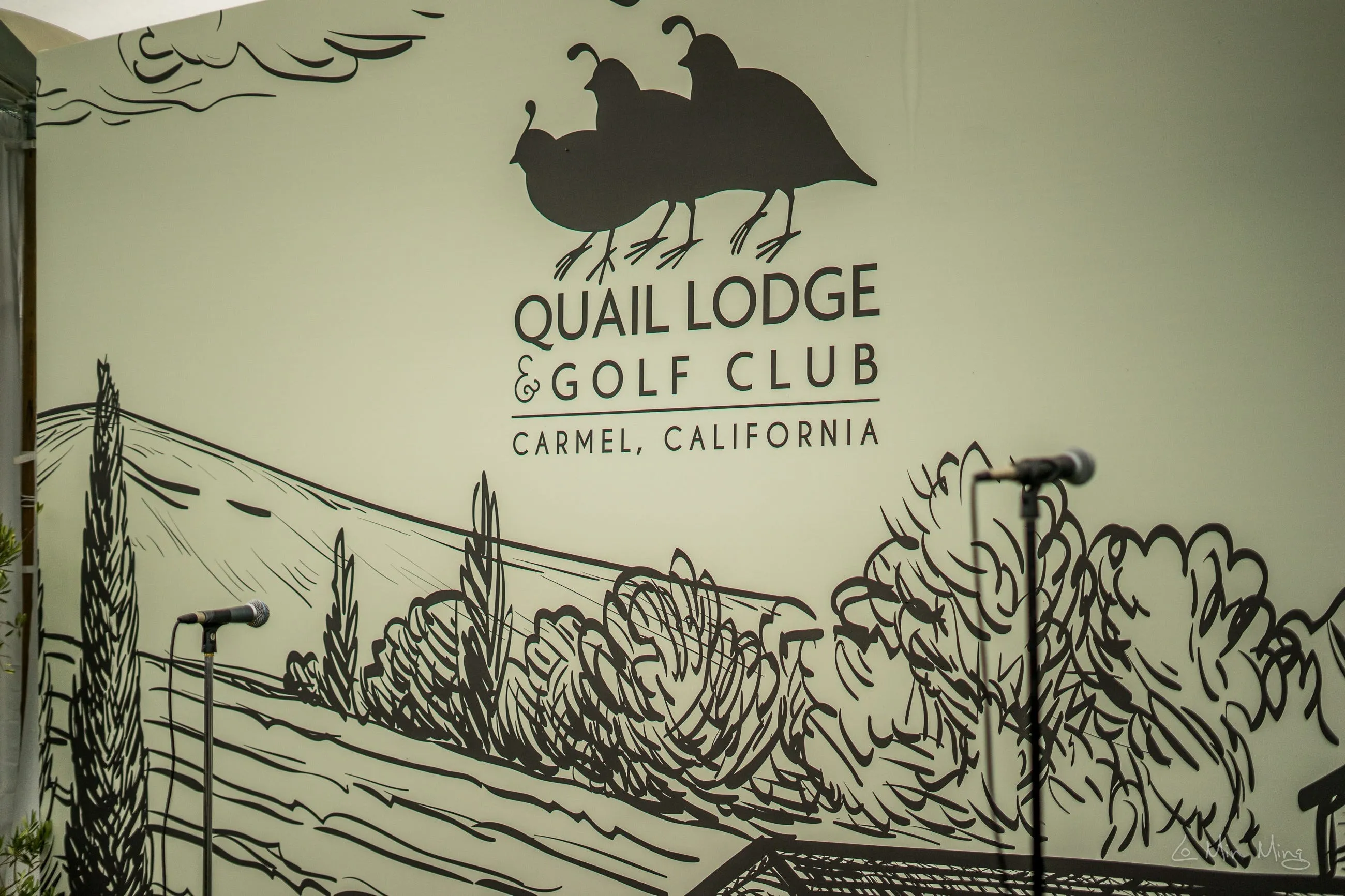 The Quail catering setup