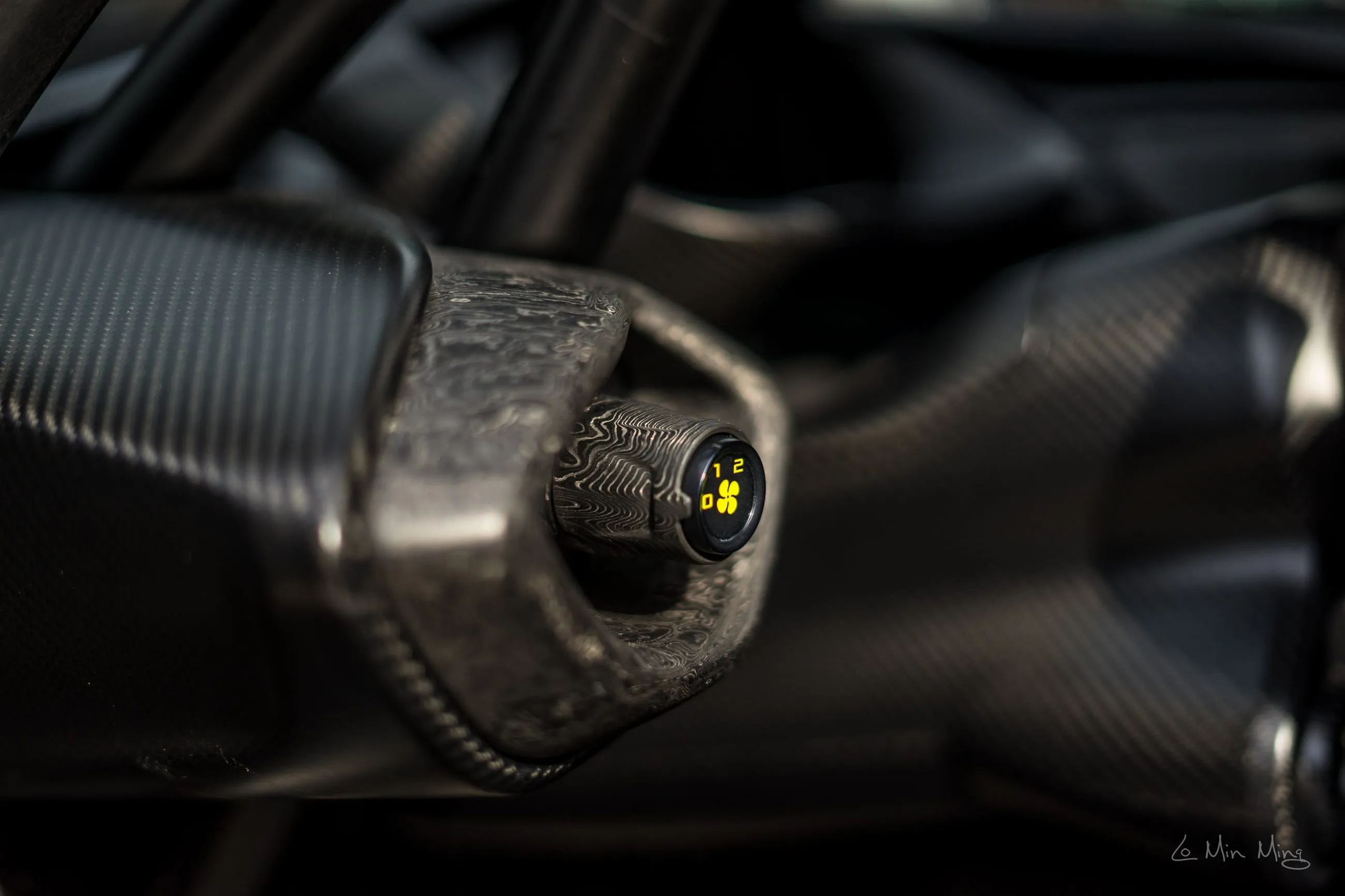 Aston Martin Vulcan seat shell and harness setup