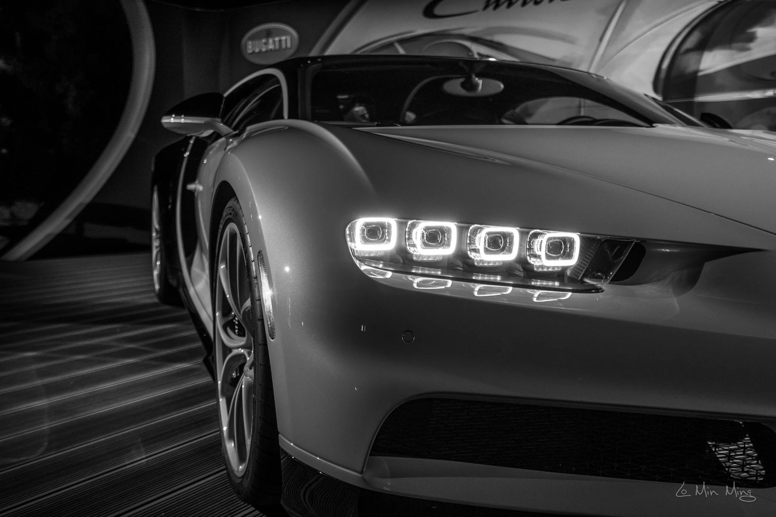 Bugatti Chiron engine bay