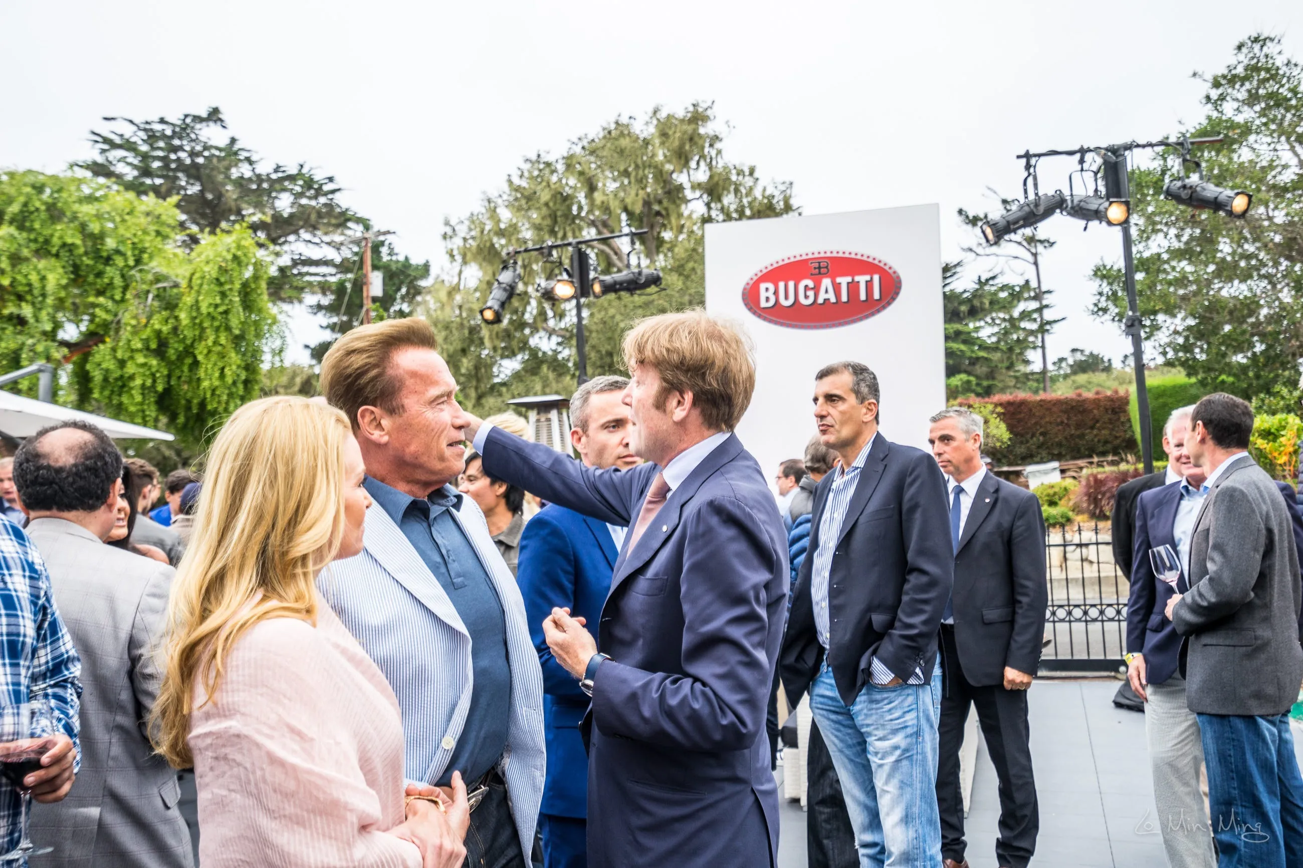 Guests around the Bugatti Chiron