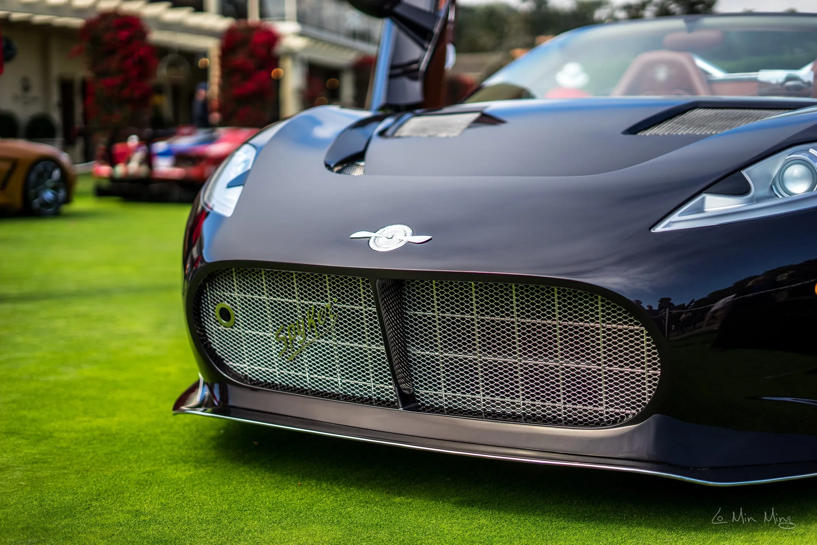 Spyker C8 Preliator hood vent detail