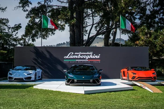 Lamborghini display overview