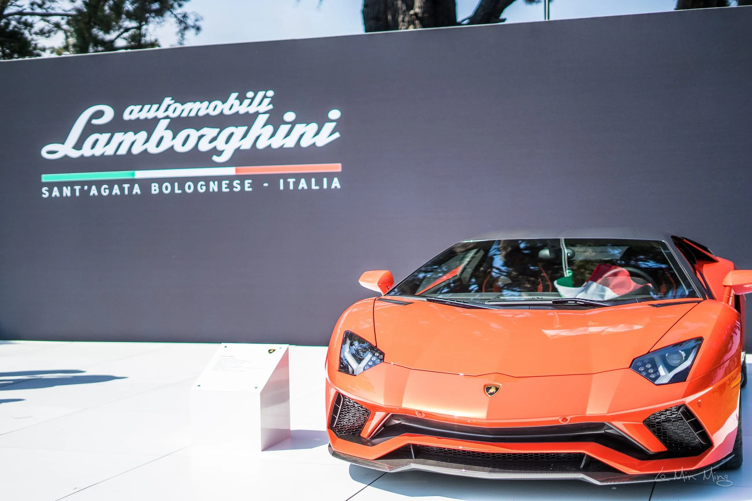 Lamborghini bodywork close-up