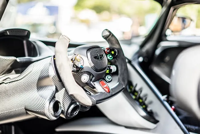 Aston Martin Vulcan F1-style steering wheel